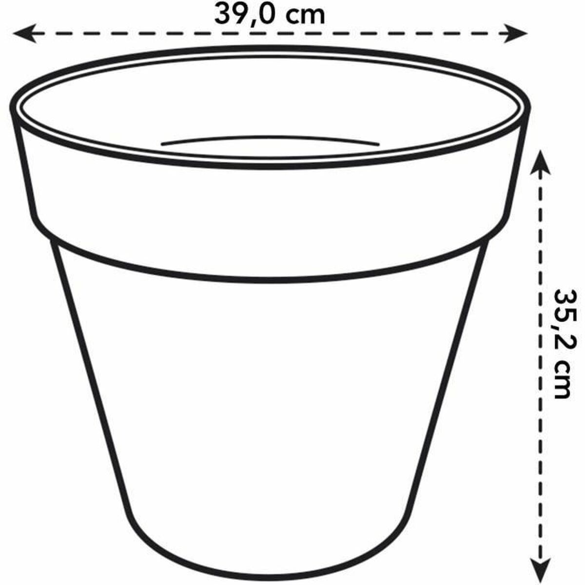Kruka Elho   Rund Plast Ø 40 cm